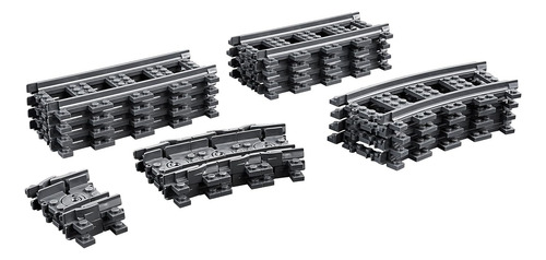 Lego City Pista 60205-20 Pieces Extension Set, Vía De Tren Y