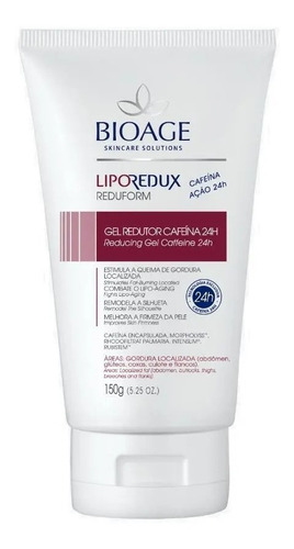 Redutor Abdomen Lipo Redux Cafeína 24h Bioage Reduz Medidas Tipo De Embalagem Pote