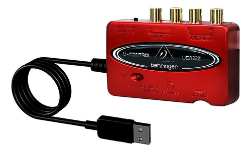 Behringer Uca222 Interfaz Audio Usb 2 Entradas 2 Salidas