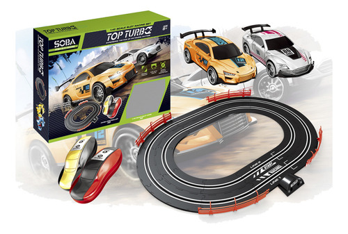 Pista De Carreras Soba Slot Racing Top Turbo Autos Con Luz