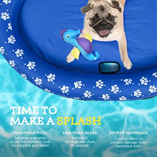 Cama Flotante Redonda Para Perros En Piscina O Lago