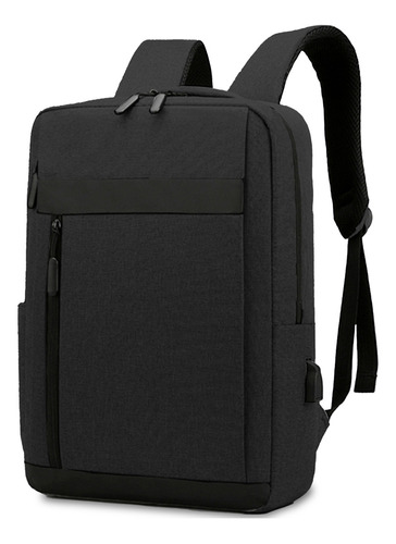 Mochila Backpack Porta Laptop, Juveniles, Amplias, Colores Color Negro