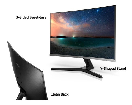 Imagen 4 de 6 de Monitor Samsung 27 Curvo Hdmi Iva Incluido