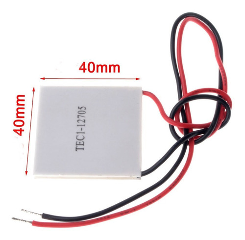 Imagen 3 de 10 de Celda Peltier Modulo Placa Tec1 12705 12v 5a 49w 40x40mm