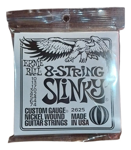 Encordado Ernie Ball Eléctrica 8 Cuerdas P02625 010-074 Usa