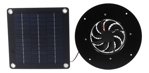Kit De Extractor De Aire Con Energía Solar Portátil De 22 Cm