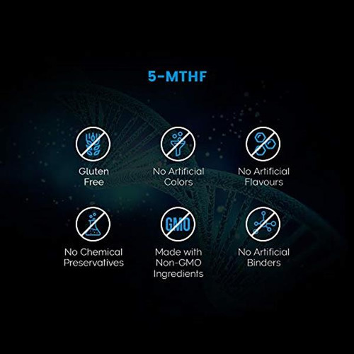 Intelligent Labs 5-mthf Metilfolato 5mg 60 Cápsulas