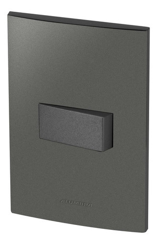 Conjunto 1 Interruptor Simples - Inova Grafite - Agt03