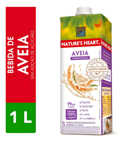 Bebida Vegetal Aveia Nature´s Heart 1 Litro