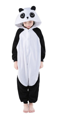 Imagen 1 de 2 de Pijama Kigurumi Polar Oso Panda Para Niños Y Niñas