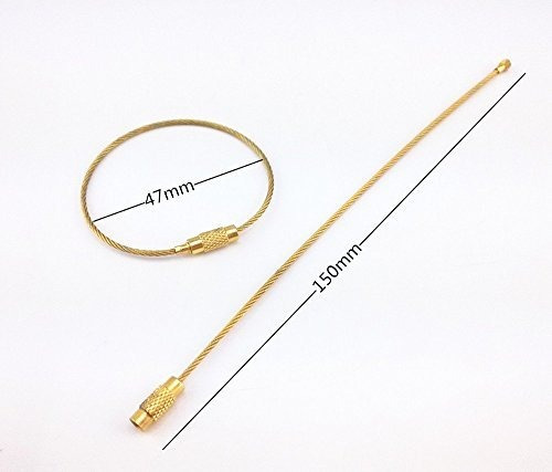 Imagen 5 de 7 de Llavero Anillo Yueton 20pcs Alambre De Acero Inoxidable Llav