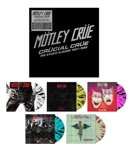 Motley Crue, Crucial Crue - The Studio Albums 1981-1989 5lp