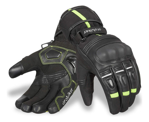 Oro Biker - Guantes De Invierno De Motocicleta | Guantes De