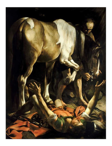 Conversão De São Paulo 1601 - Caravaggio - Tela Canvas