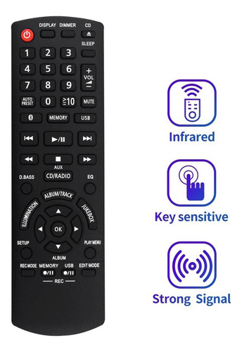 Pt Compatibility Reemplace El Control Remoto N2qayb001094
