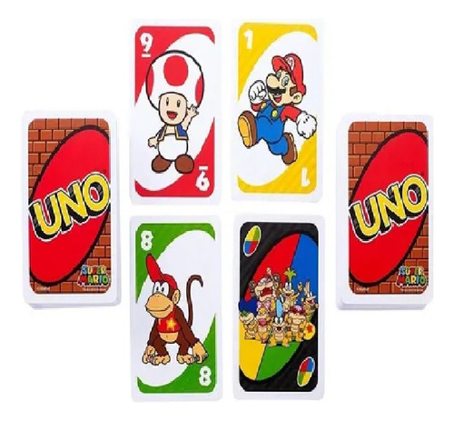 Card Game Clasico Edicion Especial Uno Super Mario