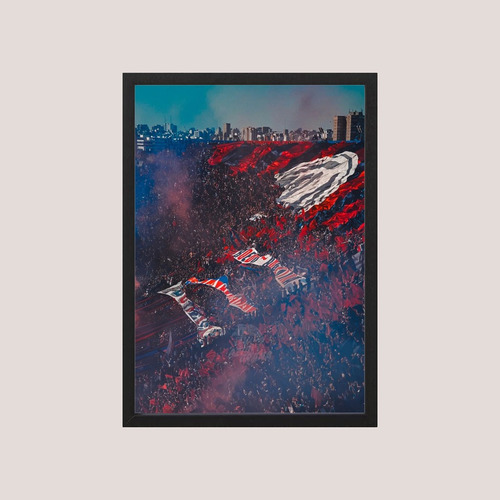 Cuadro Decorativo San Lorenzo De Almagro 15 - A3 30x40 Cm Azul Negro