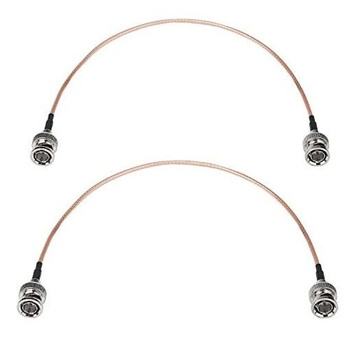 Cable Ullnosso 2 Pzs Bnc Macho A Macho 12'' 1ft 75 Ohmios