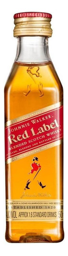 Pack De 6 Whisky Johnnie Walker Etiqueta Roja Mini 50 Ml