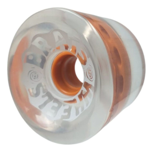 Roda Brats Wheels 70mm 78a Laranja Transparente