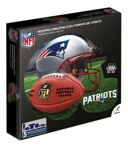 Rompecabezas Con Forma De Casco Nfl Patriots