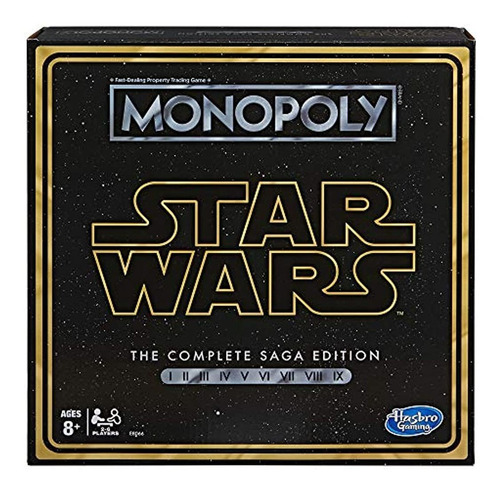 Monopoly: Star Wars Juego De Mesa Completo Saga Edition