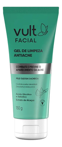 Gel De Limpeza Para Pele Com Tendência A Acne Vult 150g