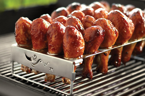 Asador De Muslos De Pollo Y Jalapenos Outset Qs83 Con Tap...
