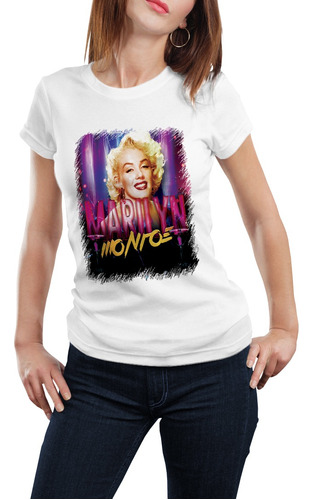 Diseños Remeras Mujer Marilyn Monroe Sublimación M32