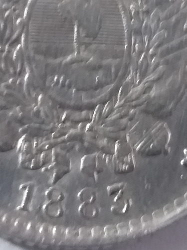 Moneda Arg.10 Ctvos.patacón 1883.mb(+).plata 900.. (Usado)