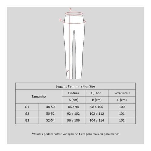 Imagem 6 de 6 de Kit 5 Calças Legging Plus Size Cintura Alta Top Blogueiras