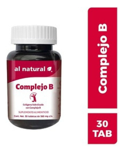 Complejo B 30 Tabletas Al Natural Sabor Neutro