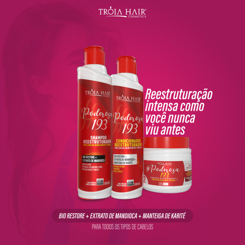 Shampoo Pós Química Poderosa 1.9.3 Tróia Hair 500ml
