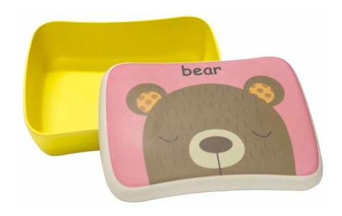 Recipiente Infantil Para Lunch, Contenedor Para Niños Color Oso