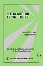 Libro Effect Size For Anova Designs - Josã© M. Cortina (2...