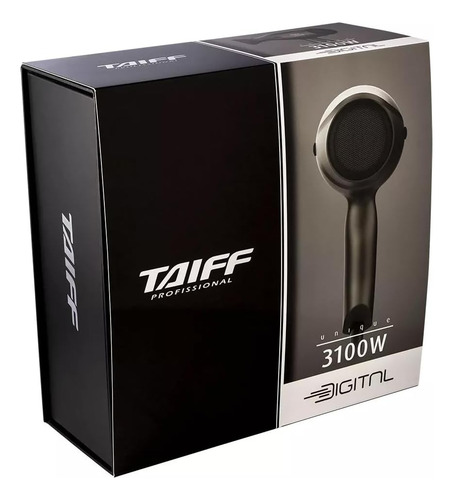 Secador De Cabelo Taiff Unique Digital 3100 W Ionic Preto