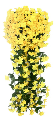 4 Piezas De Flores Artificiales Colgantes Falsas Plantas