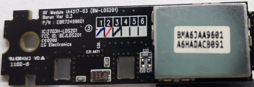 Botonera Lg Encendido / Ir 42lw5600-ua Ebr72499601 Solo Ir (Usado)