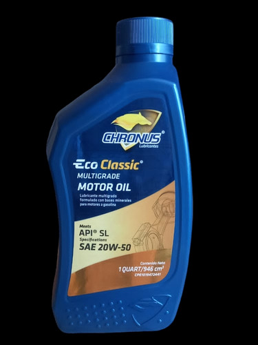 Aceite Mineral Sae 20w-50 Chronus Sellado 