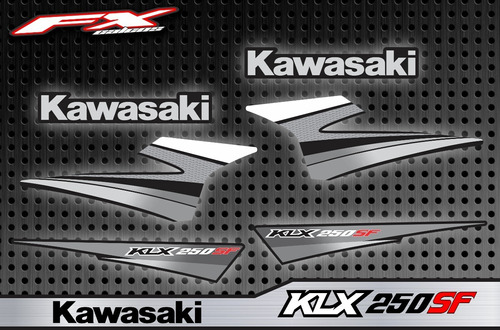 Calcos Kawasaki Simil Original Klx 250 Sf Fxcalcos