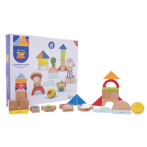 Set De Figuras Toy Story De Madera X20 Multicolor Disney