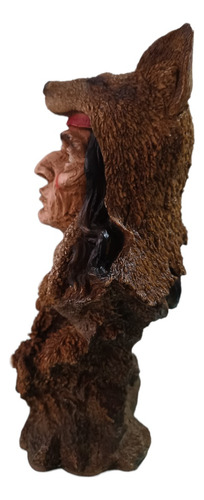 Apache Indio Americano De Resina Protector Del Hogar 30 Cm (Usado)
