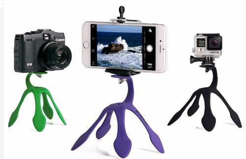 Mini Tripés Flexível Para Celulares, Gopro, Câmeras Digitais