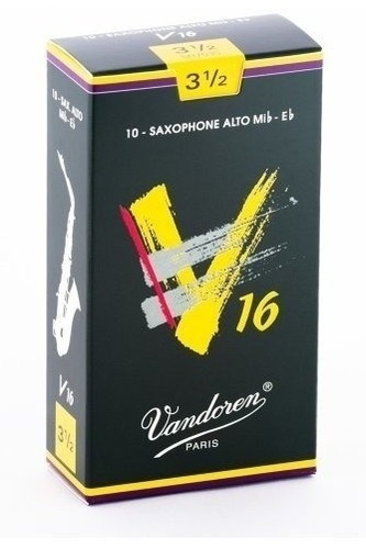 Vandoren Sr7035 Alto Sax V16 Cañas Fuerza 3.5; Caja De 10