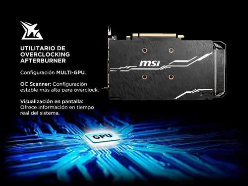 Placa de video Nvidia MSI Ventus GeForce RTX 20 Series RTX 2060 SUPER GEFORCE RTX 2060 SUPER VENTUS GP OC OC Edition 8GB