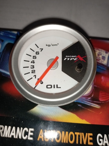 Reloj Eléctrico Aceite Fondo Blanco Led Racing Tipex Lgo-520