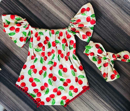 Conjunto Body De Bebê Menina Com Faixa Florais 100% Algodão.
