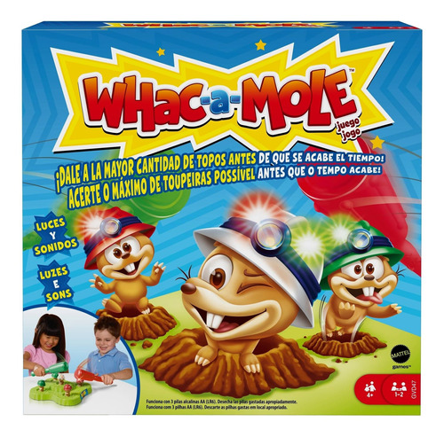 Juego De Mesa Para Niños Mattel Games Whac A Mole