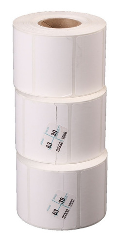 Imagen 5 de 5 de Etiqueta De Transferencia Térmica 63mm X 39 Mm Para Zebra...