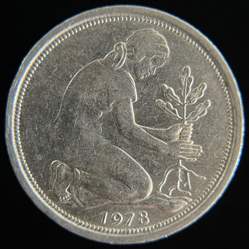 Alemania, 50 Pfennig, 1978 D. Munich. Vf